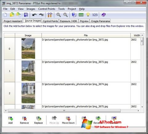 Screenshot PTGui per Windows 7