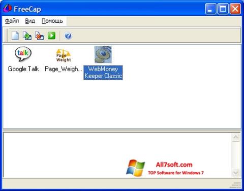 Screenshot FreeCap per Windows 7