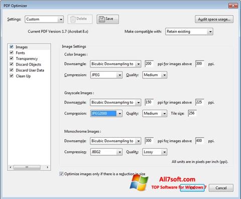 Screenshot Adobe Acrobat Pro DC per Windows 7