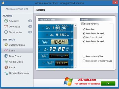 Screenshot Atomic Alarm Clock per Windows 7
