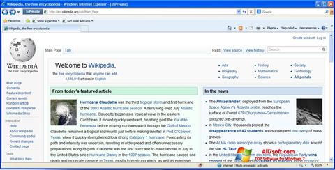 Screenshot Internet Explorer per Windows 7