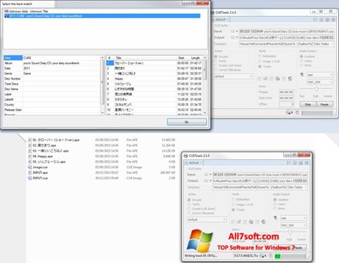 Screenshot CUETools per Windows 7