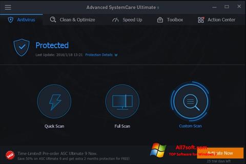Screenshot Advanced SystemCare per Windows 7