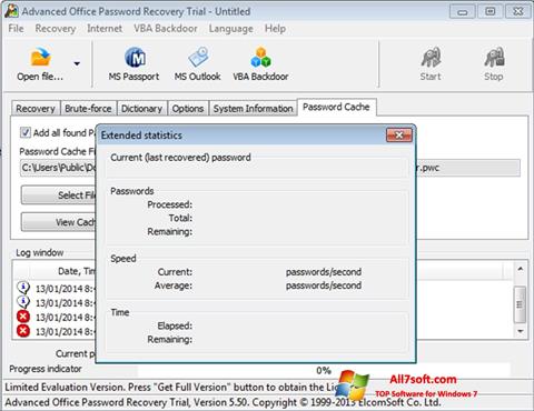 Screenshot Advanced Office Password Recovery per Windows 7