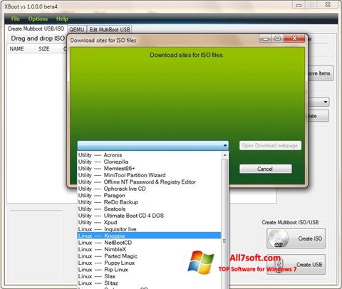 Screenshot XBoot per Windows 7