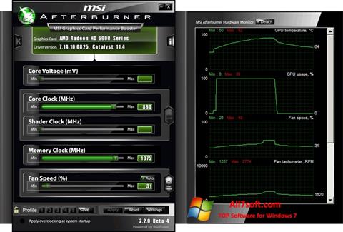 Screenshot MSI Afterburner per Windows 7