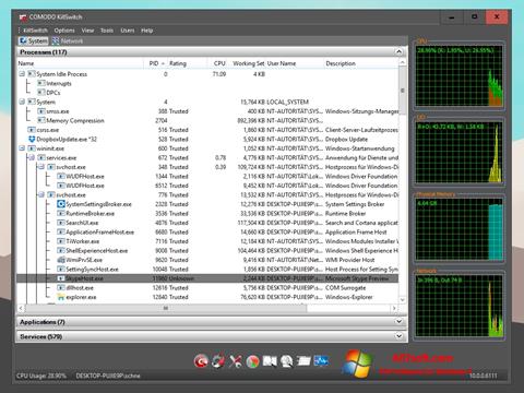 Screenshot Comodo Cleaning Essentials per Windows 7