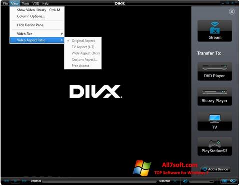 Screenshot DivX Player per Windows 7