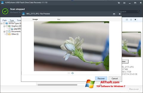 Screenshot USB Flash Drive Recovery per Windows 7