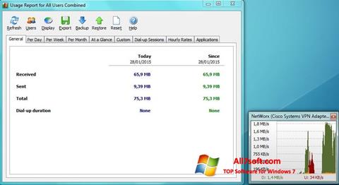 Screenshot NetWorx per Windows 7