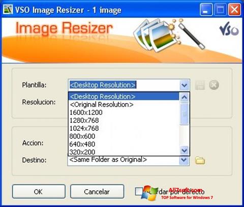 Screenshot VSO Image Resizer per Windows 7