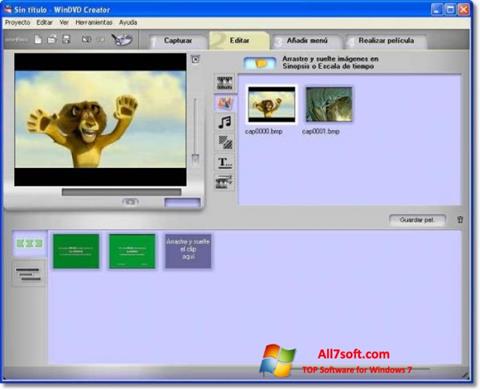 Screenshot WinDVD Creator per Windows 7