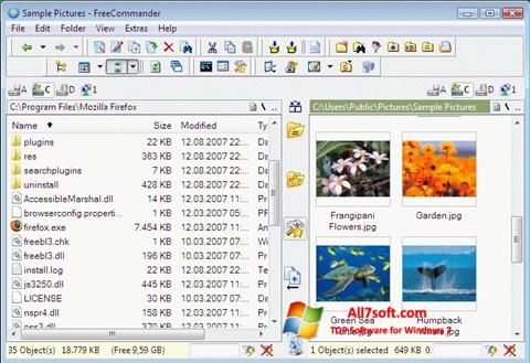 Screenshot FreeCommander per Windows 7