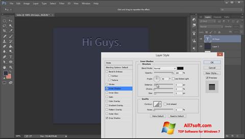 Screenshot Adobe Photoshop CC per Windows 7
