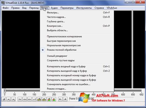 Screenshot VirtualDub per Windows 7