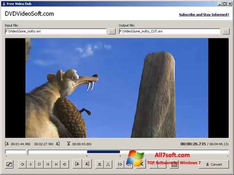 Screenshot Free Video Dub per Windows 7