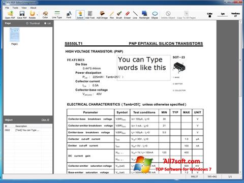Screenshot PDF Editor per Windows 7