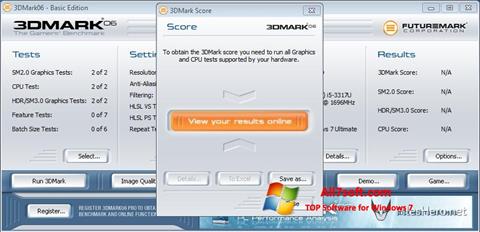 Screenshot 3DMark06 per Windows 7