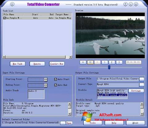 Screenshot Total Video Converter per Windows 7