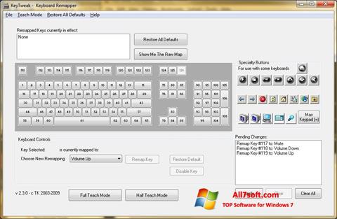 Screenshot KeyTweak per Windows 7