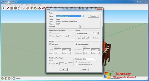Screenshot SketchUp Make per Windows 7