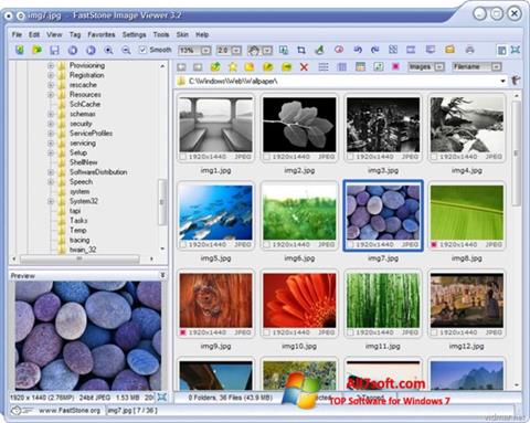 Screenshot FastStone Image Viewer per Windows 7
