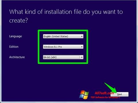 Screenshot Windows Bootable Image Creator per Windows 7