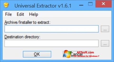 Screenshot Universal Extractor per Windows 7