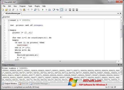 Screenshot Pascal ABC per Windows 7