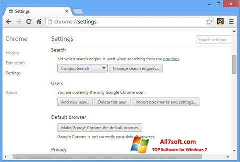 Screenshot Chrome Cleanup Tool per Windows 7
