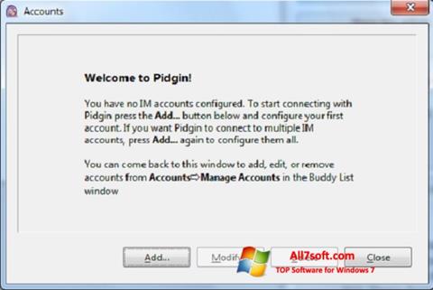 Screenshot Pidgin per Windows 7