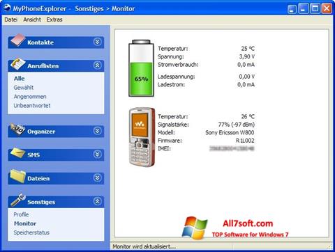Screenshot MyPhoneExplorer per Windows 7