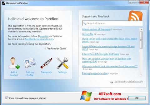 Screenshot Pandion per Windows 7