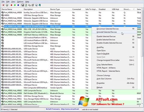 Screenshot USB Manager per Windows 7