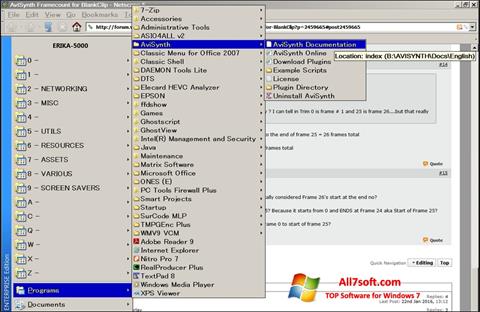 Screenshot AviSynth per Windows 7