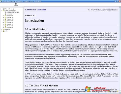 Screenshot Java Virtual Machine per Windows 7