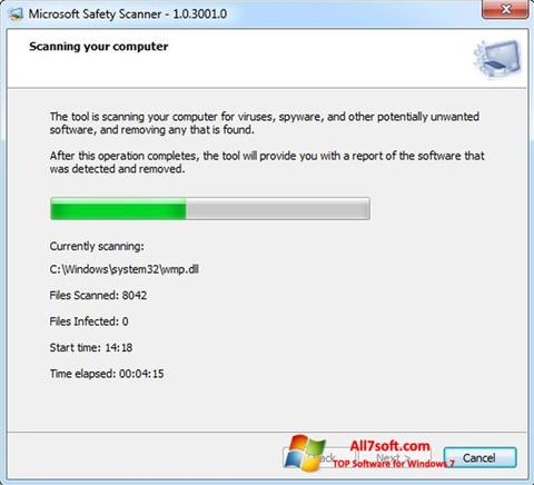 Screenshot Microsoft Safety Scanner per Windows 7