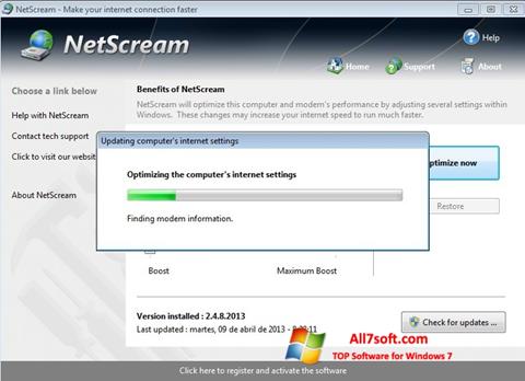 Screenshot NetScream per Windows 7