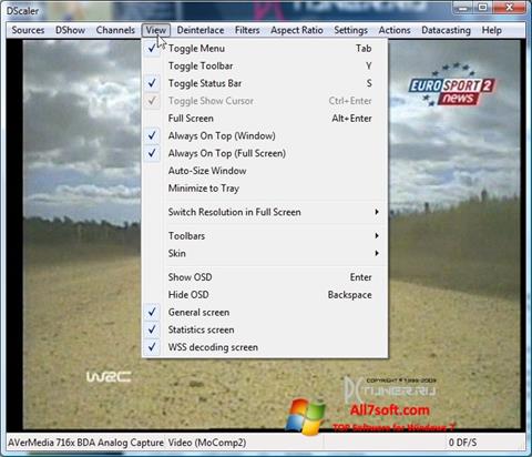 Screenshot DScaler per Windows 7