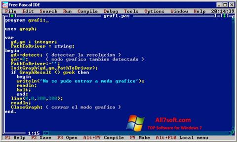 Screenshot Free Pascal per Windows 7