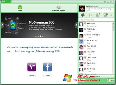 Screenshot ICQ per Windows 7