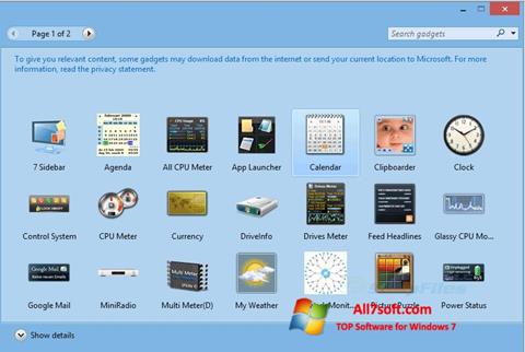 Screenshot 8GadgetPack per Windows 7