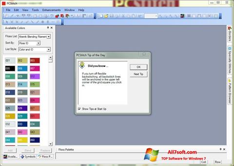 Screenshot PCStitch per Windows 7