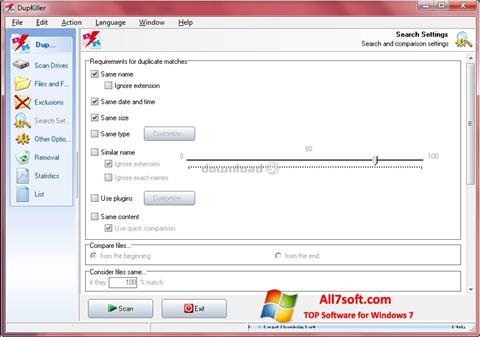 Screenshot DupKiller per Windows 7
