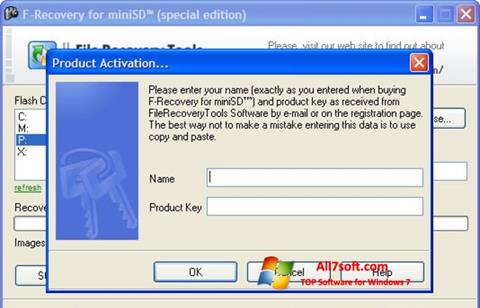 Screenshot F-Recovery SD per Windows 7
