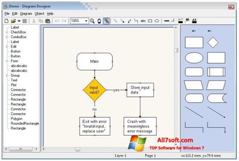 Screenshot Diagram Designer per Windows 7