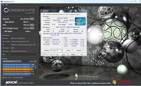 Screenshot CINEBENCH per Windows 7