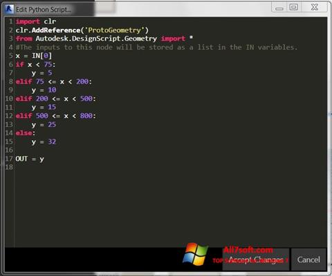 Screenshot Python per Windows 7