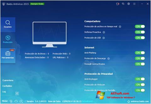 Screenshot Baidu Antivirus per Windows 7