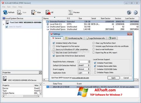 Screenshot Active KillDisk per Windows 7